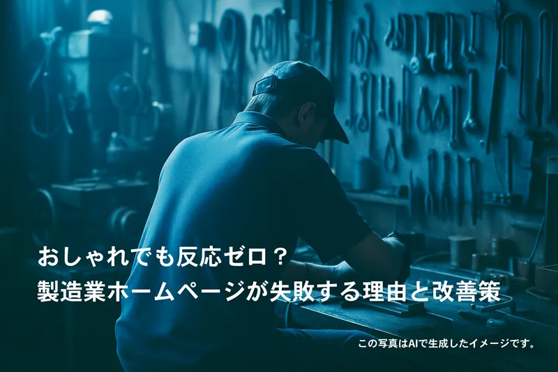 おしゃれでも反応ゼロ？製造業ホームページが失敗する理由と改善策